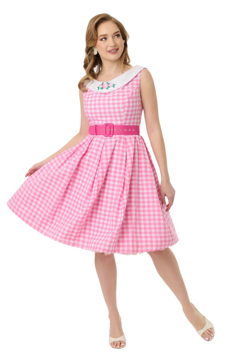 Unique Vintage 1960s Dancing Doll Swing Dress, Main, color, 