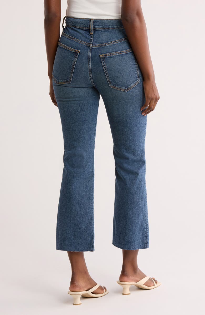 ÉTICA Anya High Waist Crop Modern Flare Leg Jeans, Alternate, color, Northport