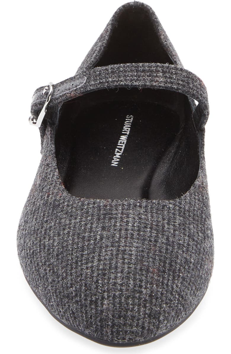 Stuart Weitzman Analeise Mary Jane Flat, Alternate, color, Dark Gray