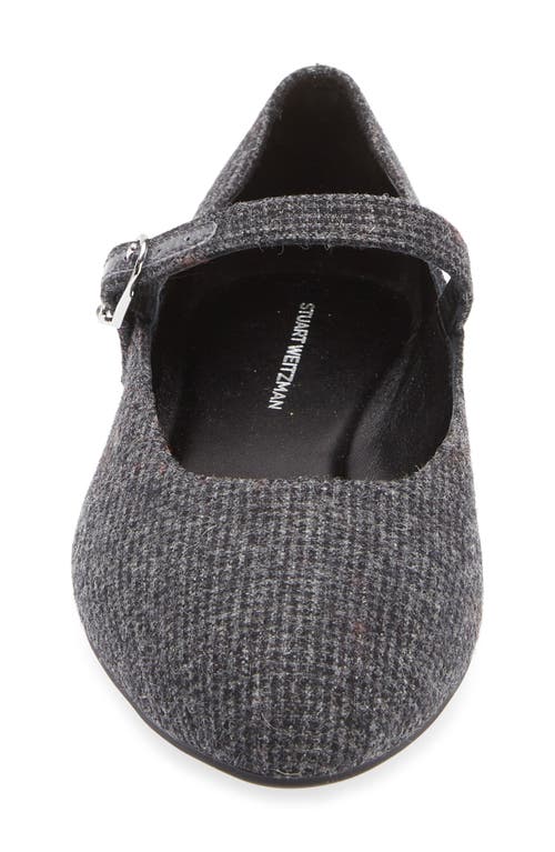 Stuart Weitzman Analeise Mary Jane Flat In Gray