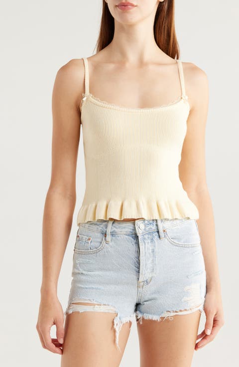 Jennie Ruffle Sweater Tank