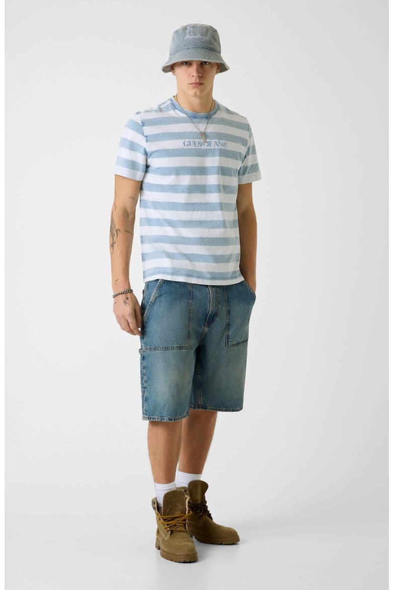 GJ Carpenter Denim Shorts, Alternate, color, BLUE