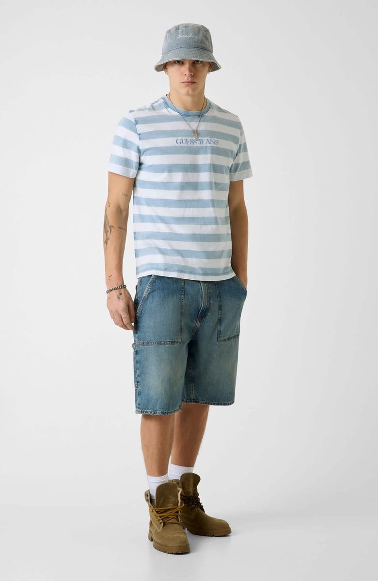 GUESS GJ Carpenter Denim Shorts, Alternate, color, Blue