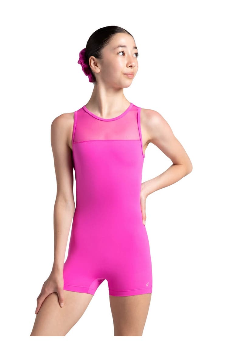 Future Star Rainbow Star Biketard, Main, color, medium pink
