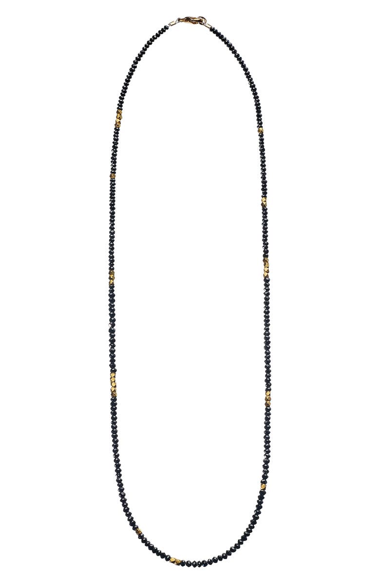 Sethi Couture Black Diamond Beaded Necklace, Main, color, 
