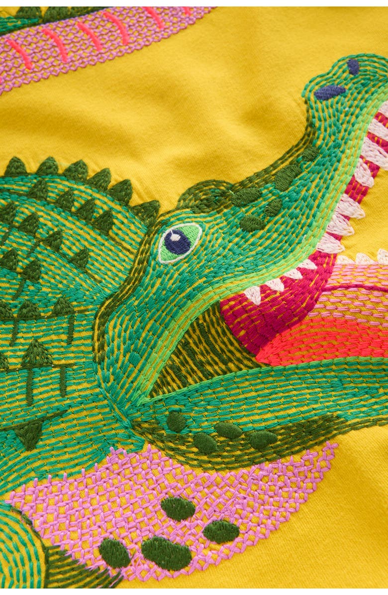 Mini Boden Kids' Crocodile Superstitch Cotton Graphic T-Shirt, Alternate, color, 