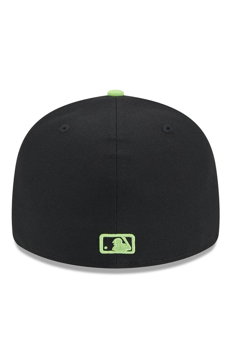 New Era Men's New Era Black Tampa Bay Rays 2024 City Connect Low Profile 59FIFTY Fitted Hat, Alternate, color, Black