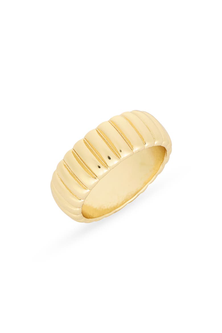 Demi Fine Rib Band Ring, Main, color, GOLD