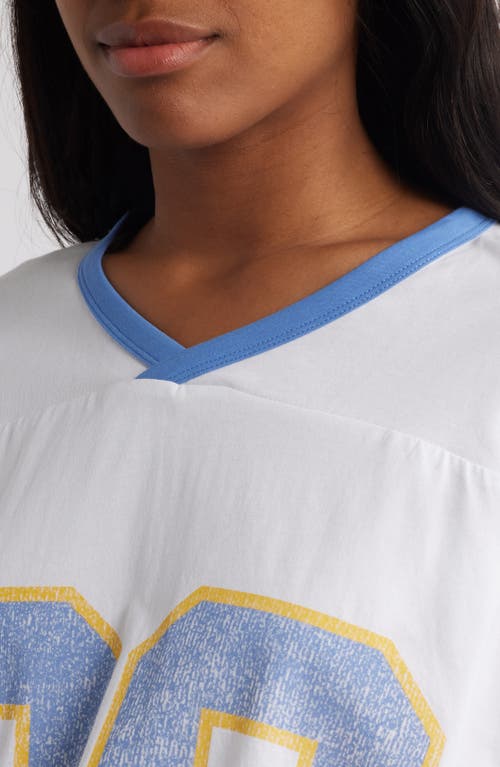 THE MAYFAIR GROUP THE MAYFAIR GROUP ANGEL TRACK OVERSIZED COTTON GRAPHIC T-SHIRT