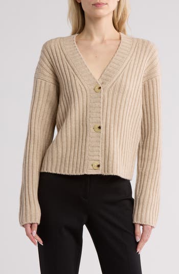 Vince outlets Ribbed Cashmere blend Waist Tie Cardigan