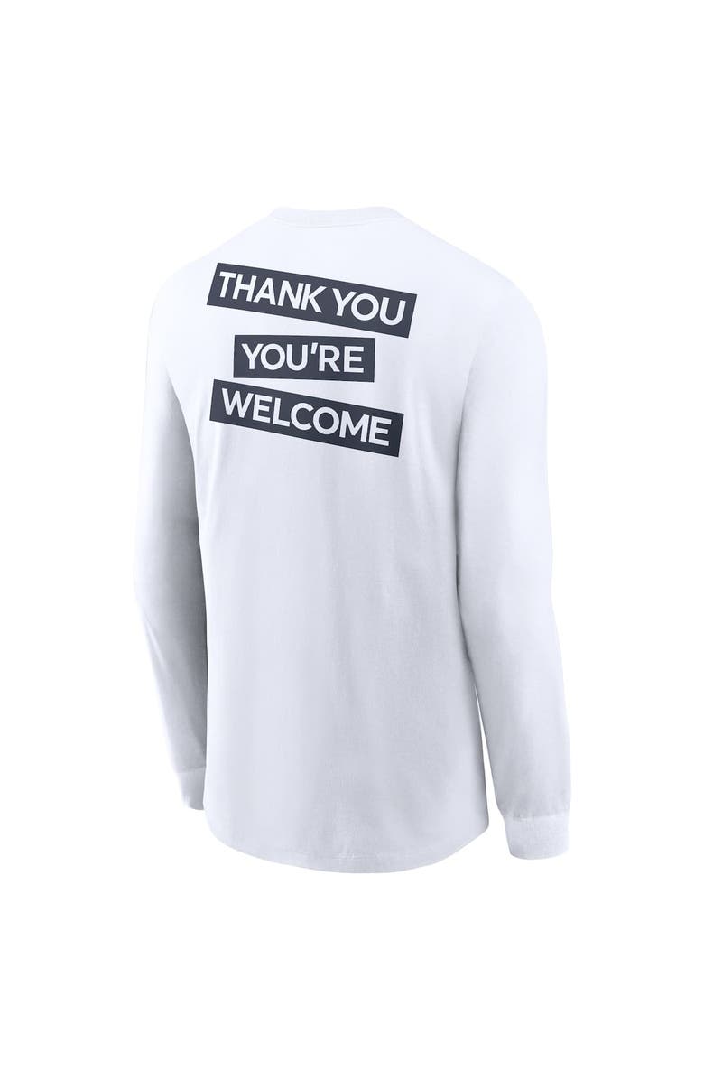 Nike Men's Nike White Penn State Nittany Lions Two-Hit Classic Location Long Sleeve T-Shirt, Alternate, color, White