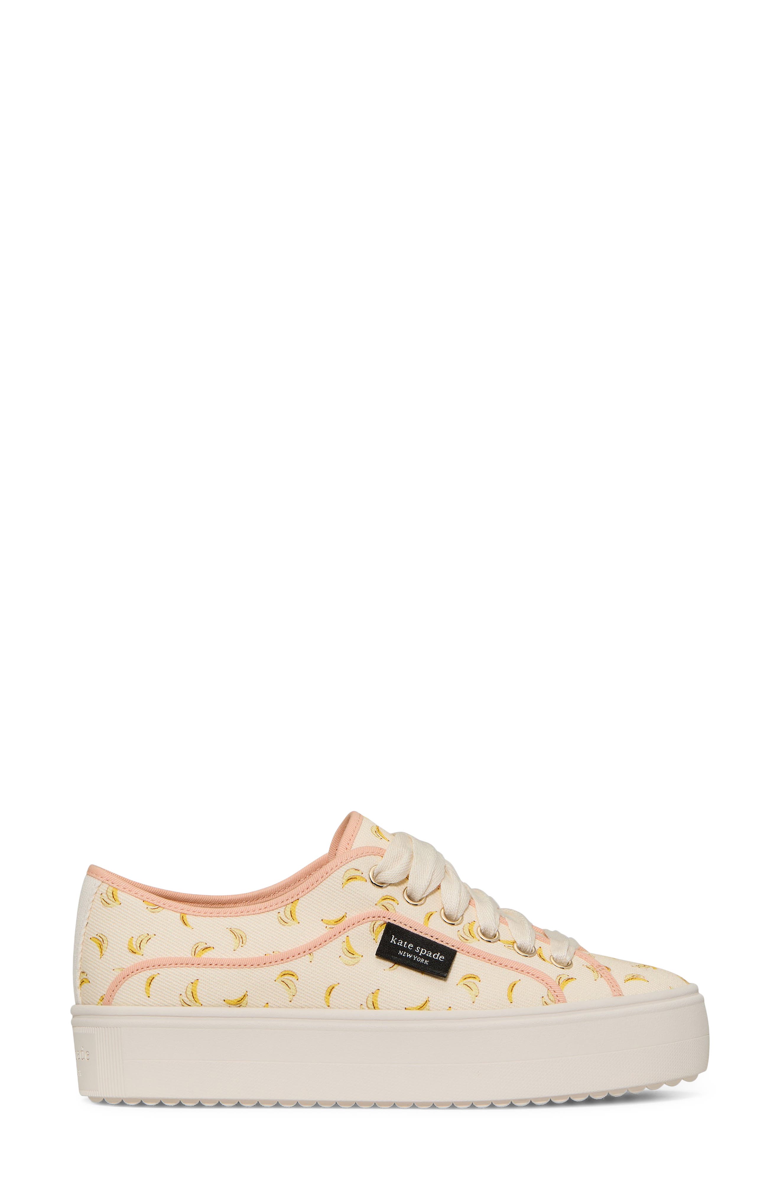 Kate Spade New York banana platform sneaker, Alternate, color, 
