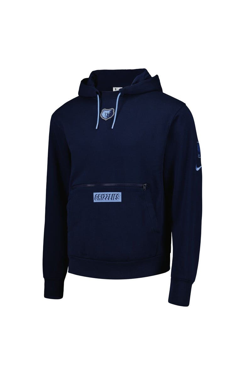 Nike Men's Nike Navy Memphis Grizzlies Courtside Heavyweight Pullover Hoodie, Alternate, color, Navy