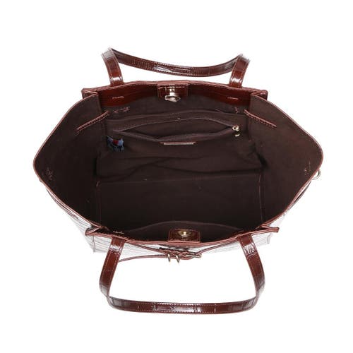 Moda Luxe Athena Bucket In Burgundy