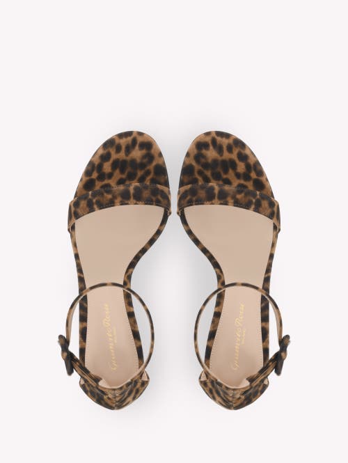 Gianvito Rossi 70mm Leopard-print Sandals In Brown