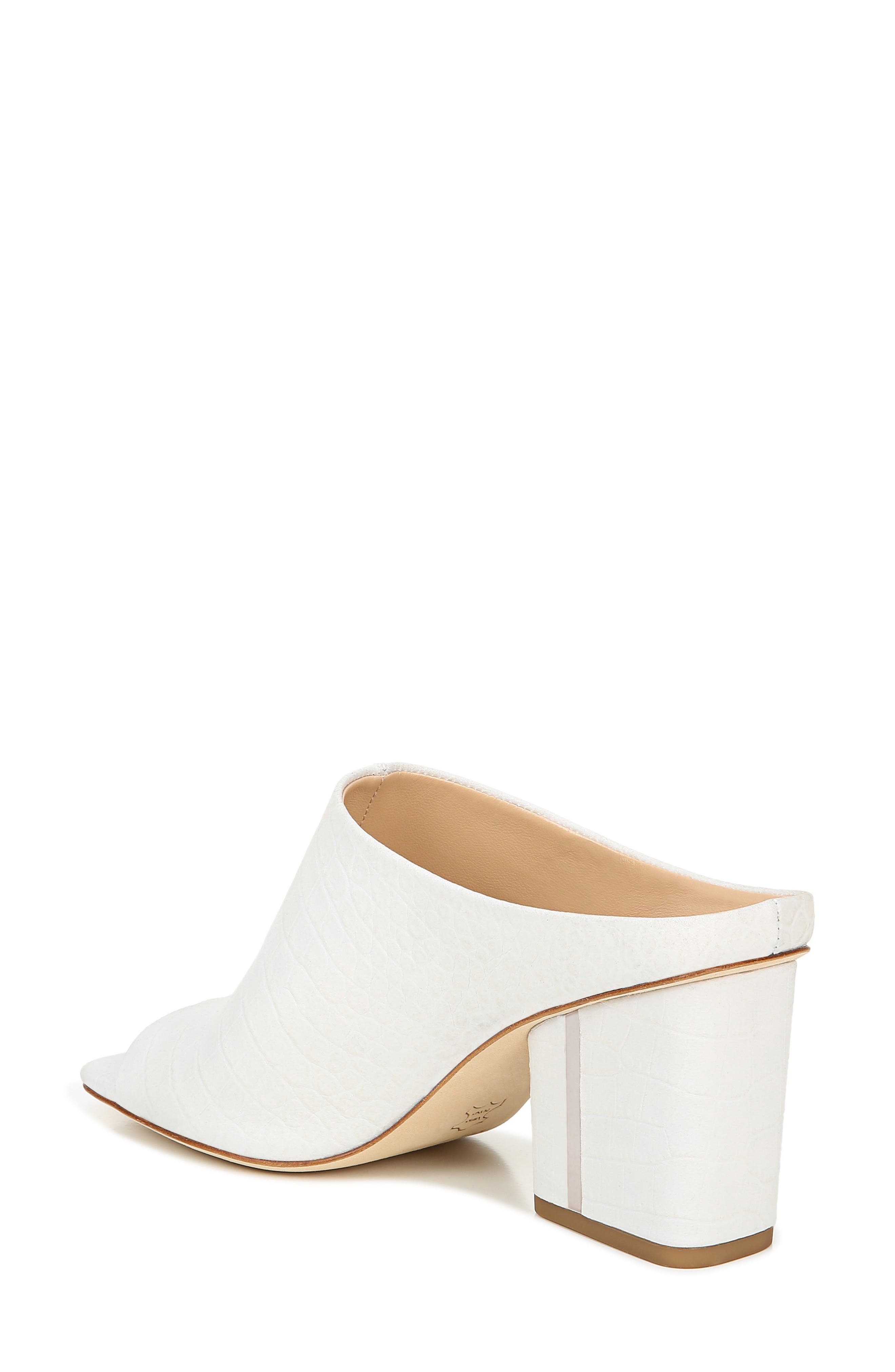 Hennie Block Heel Mule, Alternate, color, MILK NUBUCK LEATHER