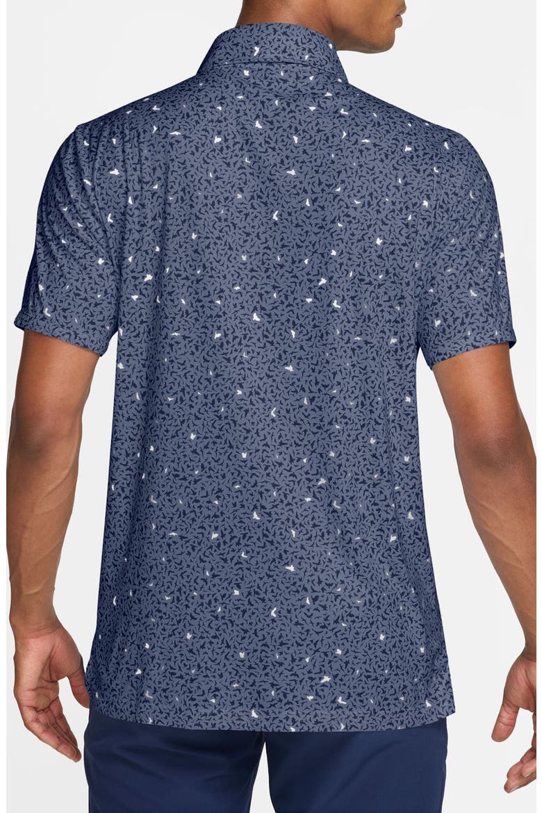 Dri-FIT Performance Bird Print Golf Polo, Alternate, color, DIFFUSED BLUE