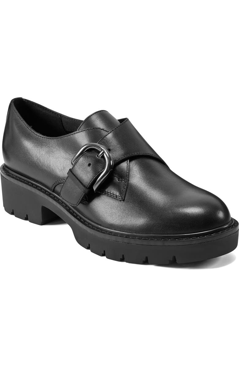 Easy Spirit Kasen Monk Strap Loafer, Main, color, Black