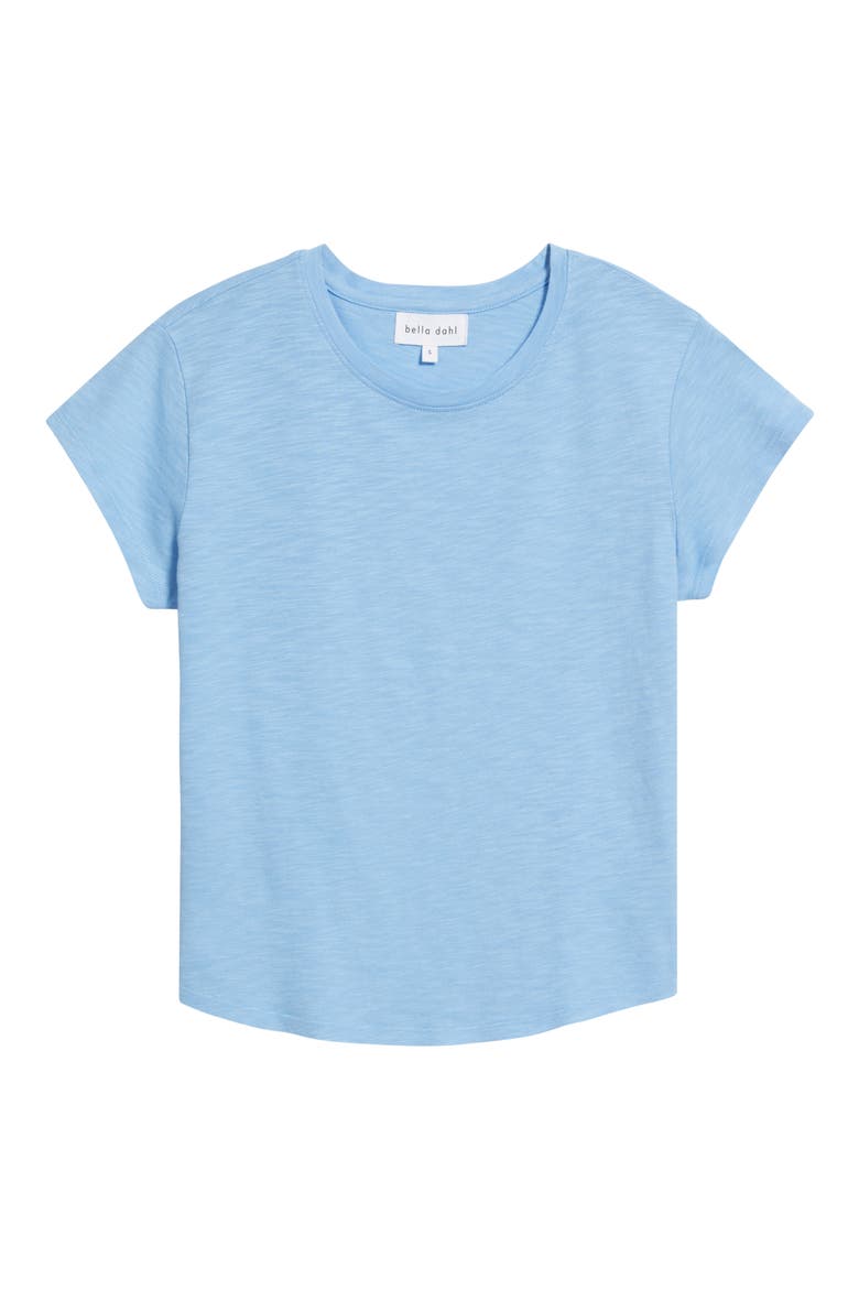 Cotton Blend Slub Baby Tee, Alternate, color, TIDAL BLUE
