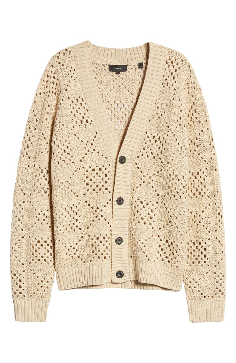 Vince Crochet Cardigan, Alternate, color,