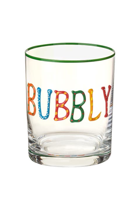 Glass Water Glass 13 Oz. Transparent