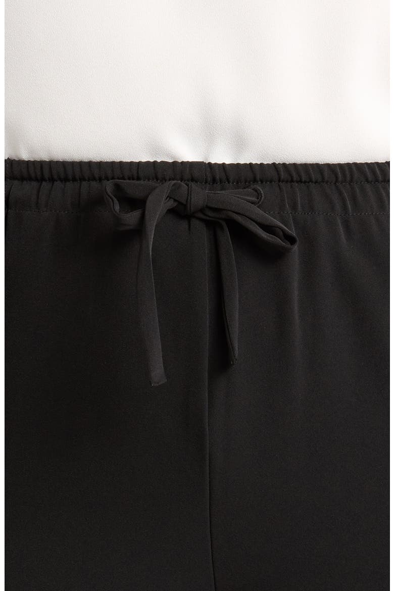 Genevieve Drawstring Wide Leg Pants, Alternate, color, BLACK