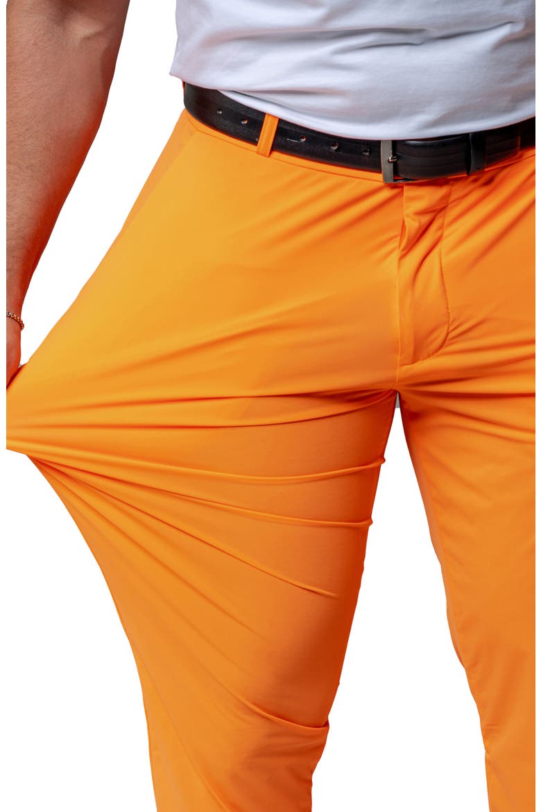 Sun Orange Slim Fit Pants, Alternate, color, ORANGE