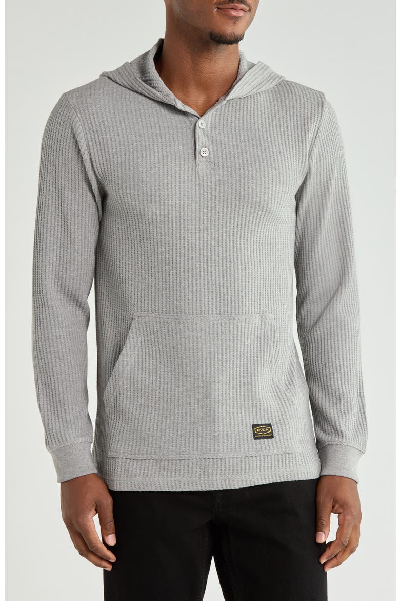 Dayshift Thermal Hooded Henley, Main, color, GREY HEATHER