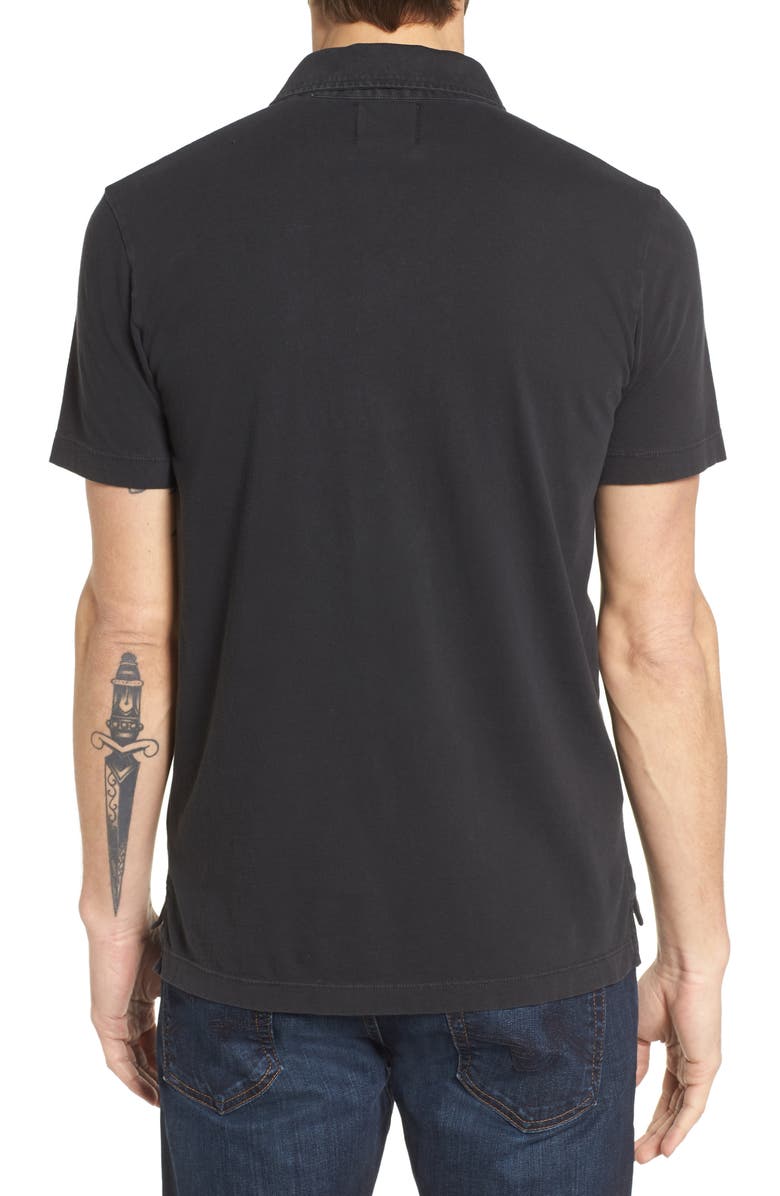 Billy Reid Pensacola Slim Fit Garment Dye Polo, Alternate, color,