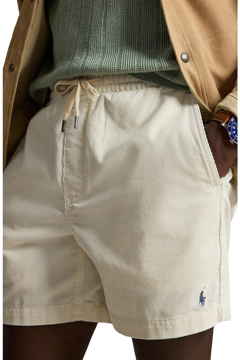 Prepster 6-Inch Corduroy Drawstring Shorts, Alternate, color, WARM WHITE