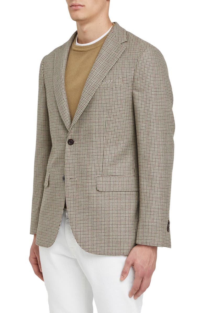 Boglioli Houndstooth Wool, Silk & Cashmere Sport Coat, Alternate, color, 