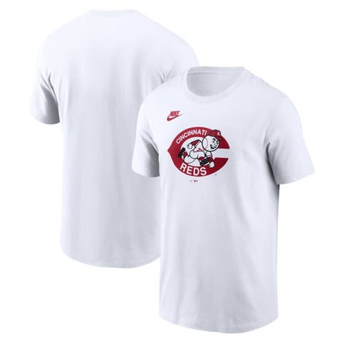Men's Nike White Cincinnati Reds Cooperstown Collection Wordmark T-Shirt