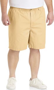 Harbor Bay by DXL Big & Tall Elastic-Waist Cotton Shorts