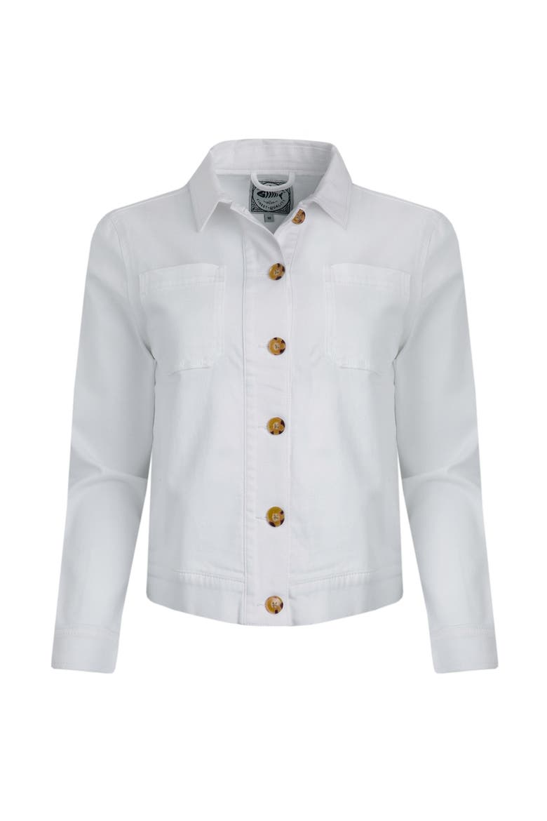 Rosanna Canvas Jacket, Alternate, color, White