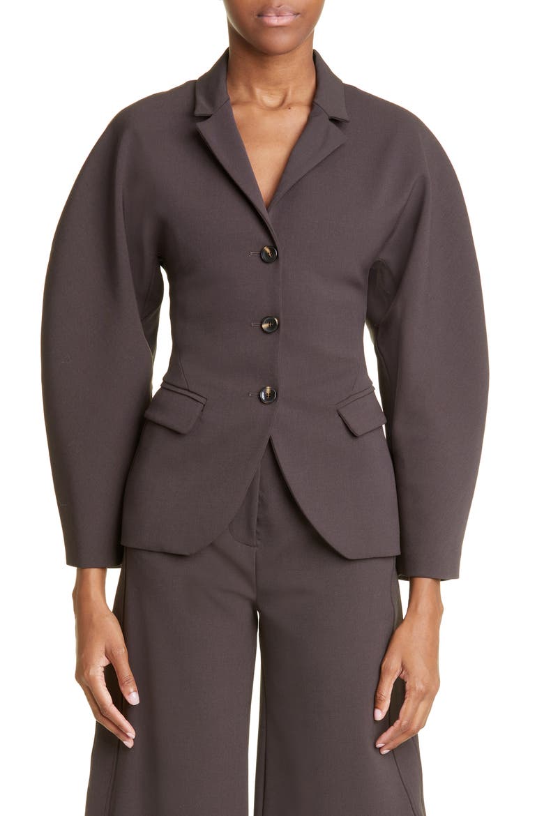 Aden Single Breasted Blazer, Main, color, MAROON
