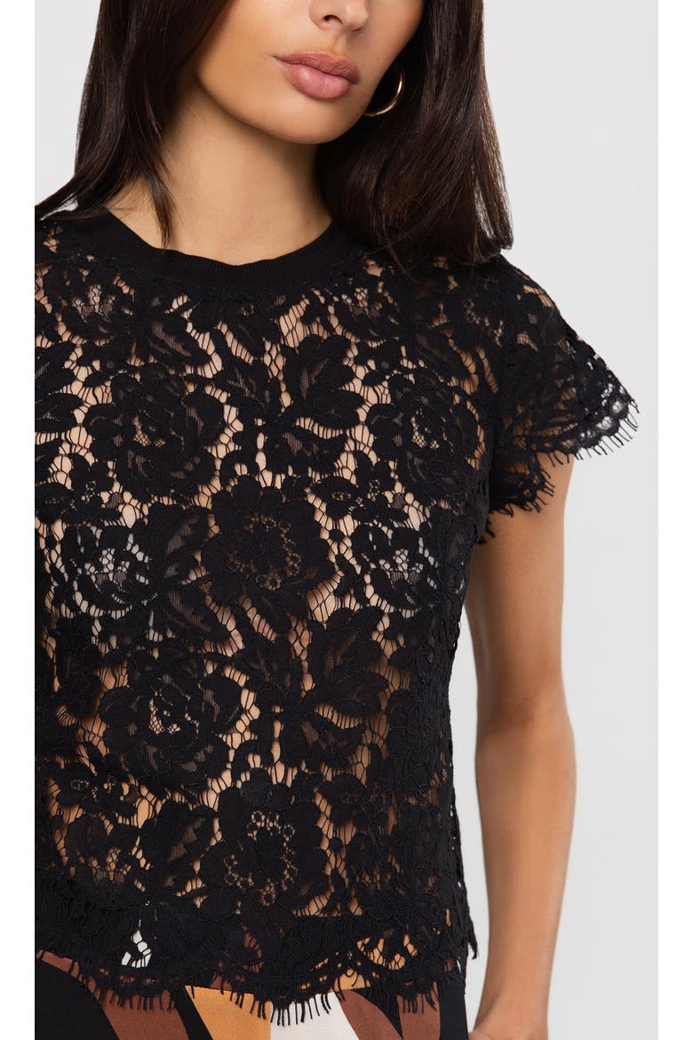 Kai Lace Top, Alternate, color, Black