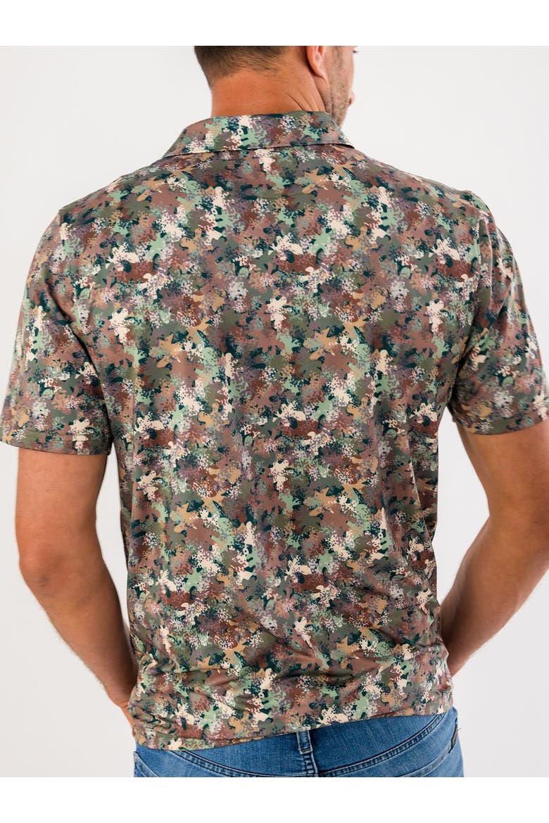 Knit Short Sleeve Performance Polo, Alternate, color, Classic Camo