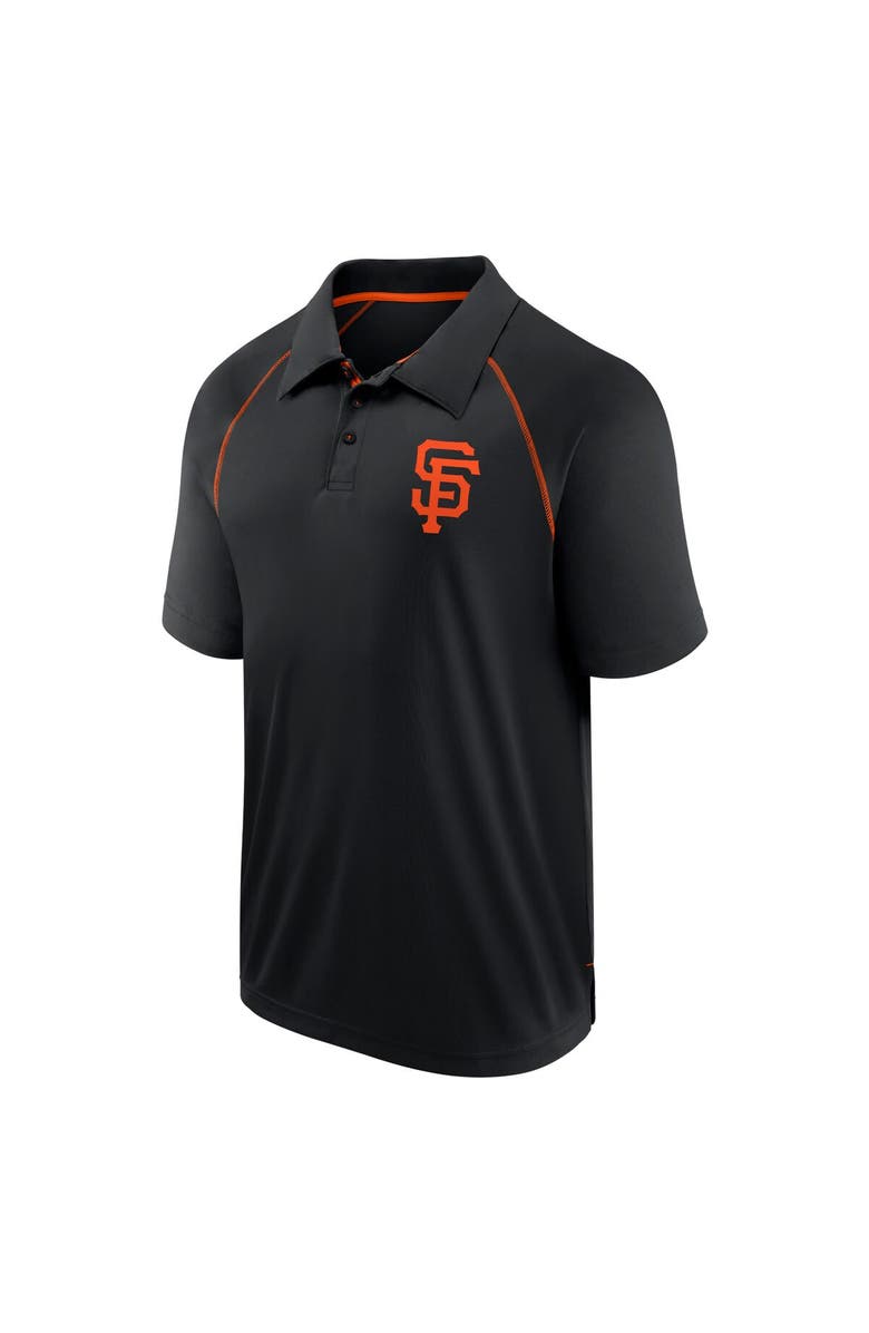 FANATICS Men's Fanatics Black San Francisco Giants Strong Alone Raglan Polo, Alternate, color, 