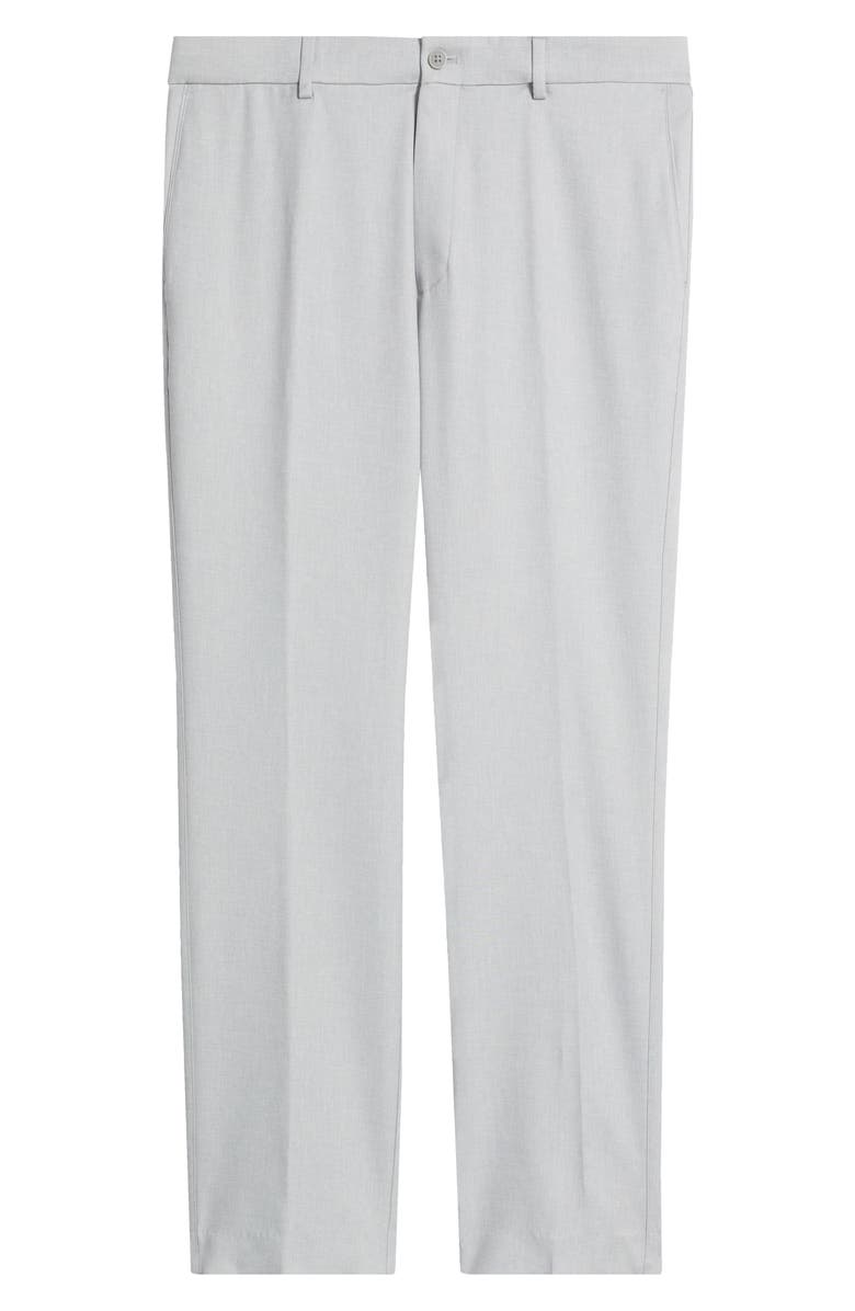 Peter Millar Mèlange Flat Front Dress Pants, Alternate, color, Gale Grey