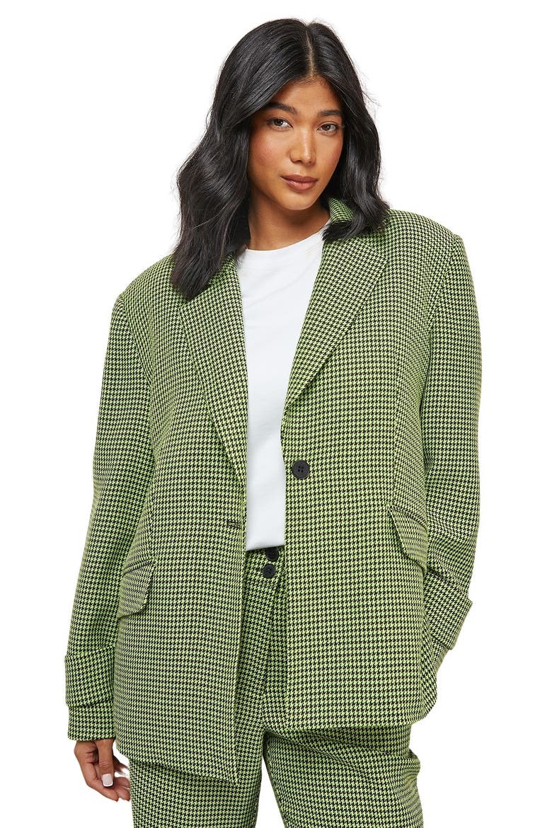 Vented Back Blazer, Main, color, Lime