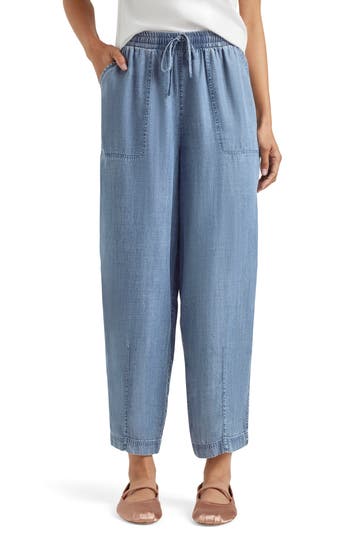 Splendid Ryan Indigo Drawstring Barrel-leg Pants