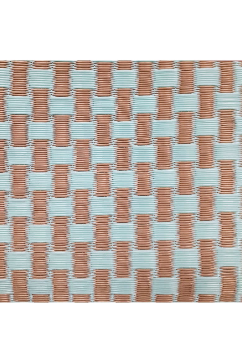 Basket Weave Rug, Alternate, color, Sand Aqua - 5'x8'
