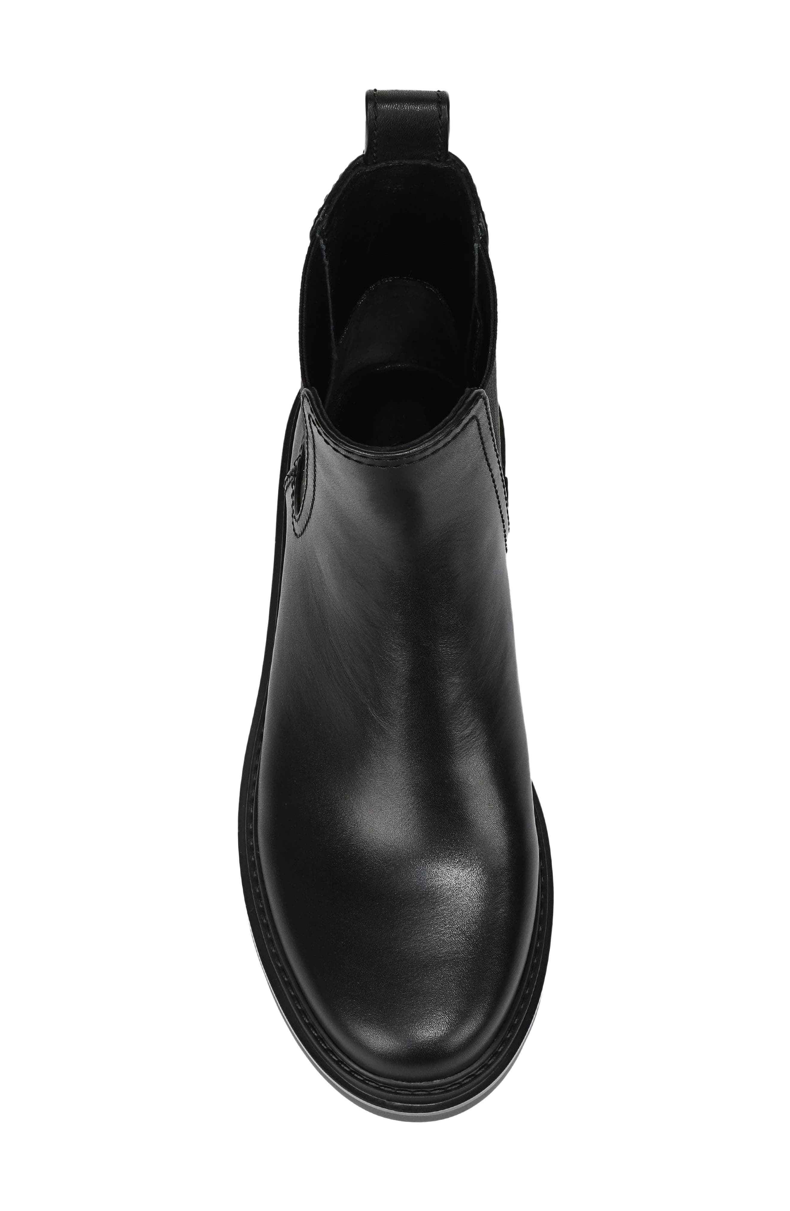 Pinecrest Platform Chelsea Boot, Alternate, color, BLACK LEATHER