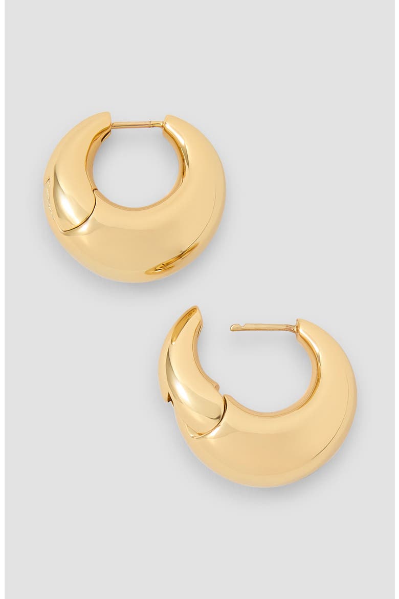 Dylan Mini Dome Huggie Hoop Earrings, Alternate, color, YELLOW GOLD