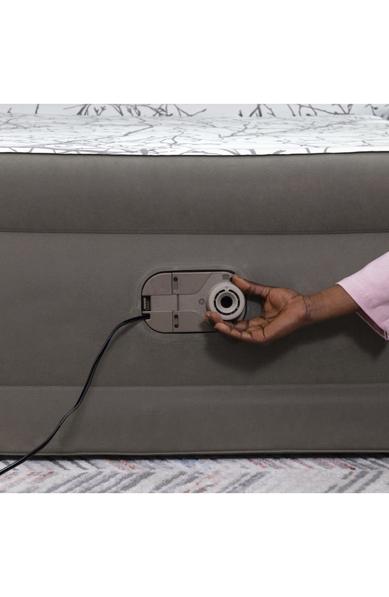 Bestway Tritech Cushify Top 18" Queen Air Mattress with Built-in AC Pump, Alternate, color, Multicolored