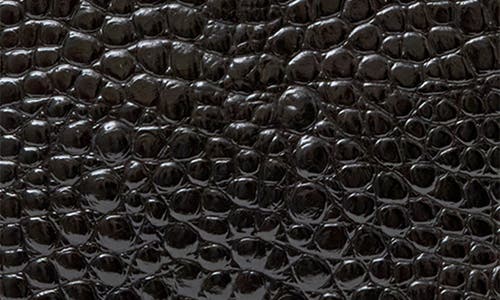 Clare V . Grande Croc Embossed Leather Belt Bag In Black