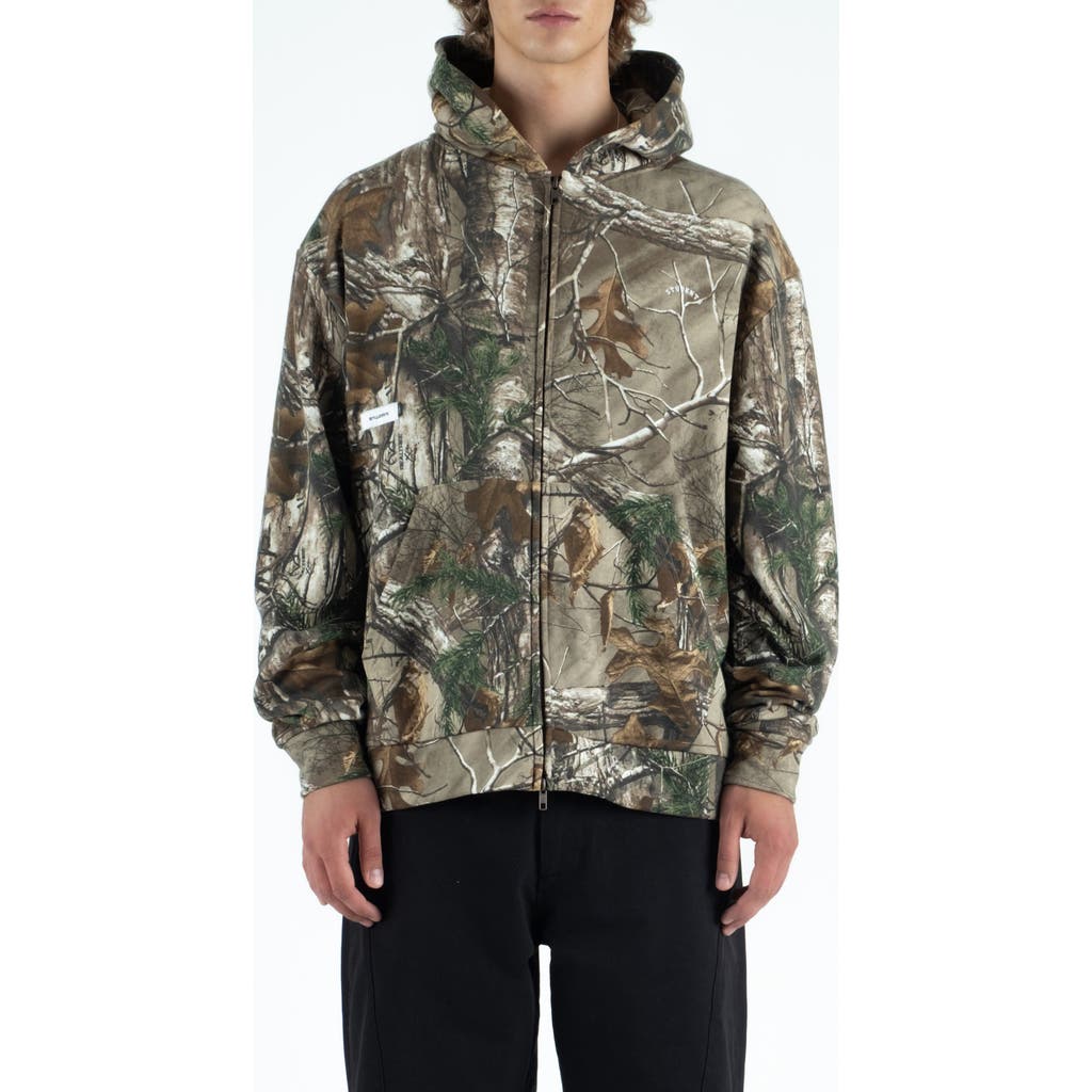 Students Howlings Realtree Camo Cotton Zip-up Hoodie In Gray