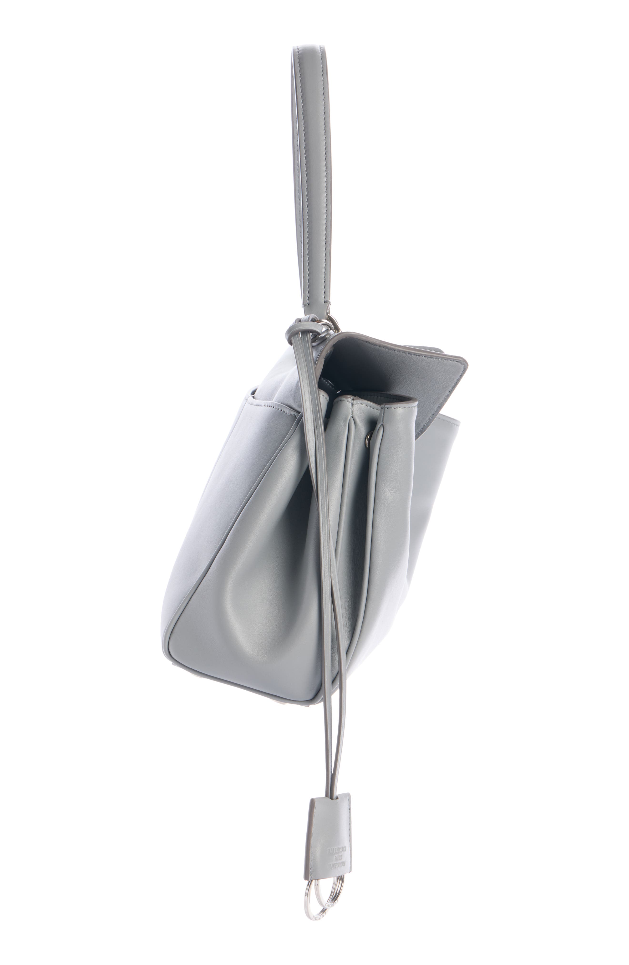 Balenciaga Small Rodeo Leather Top Handle Bag, Alternate, color, 1125 Balenciaga Grey