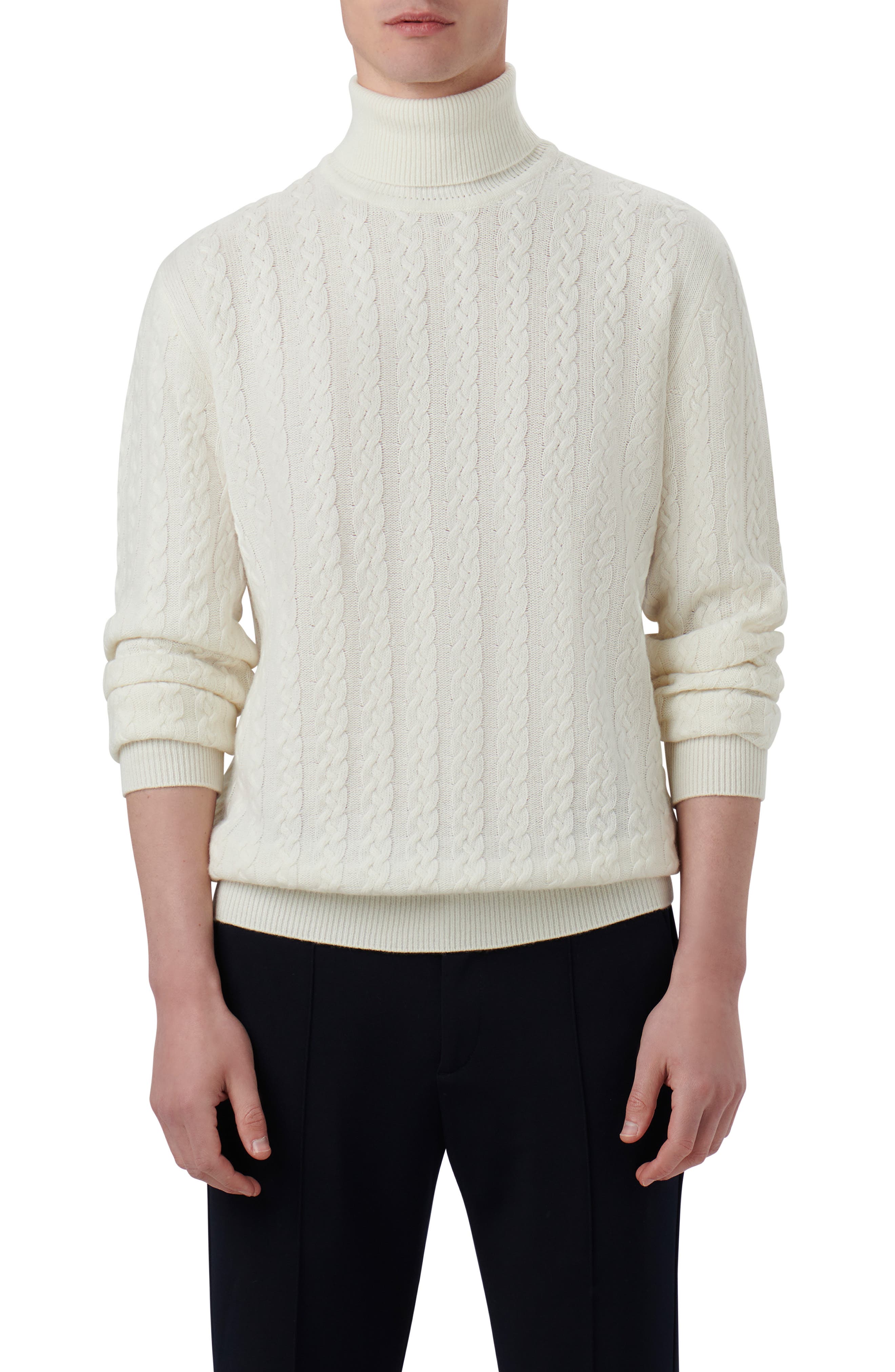 Bugatchi Cabled Turtleneck