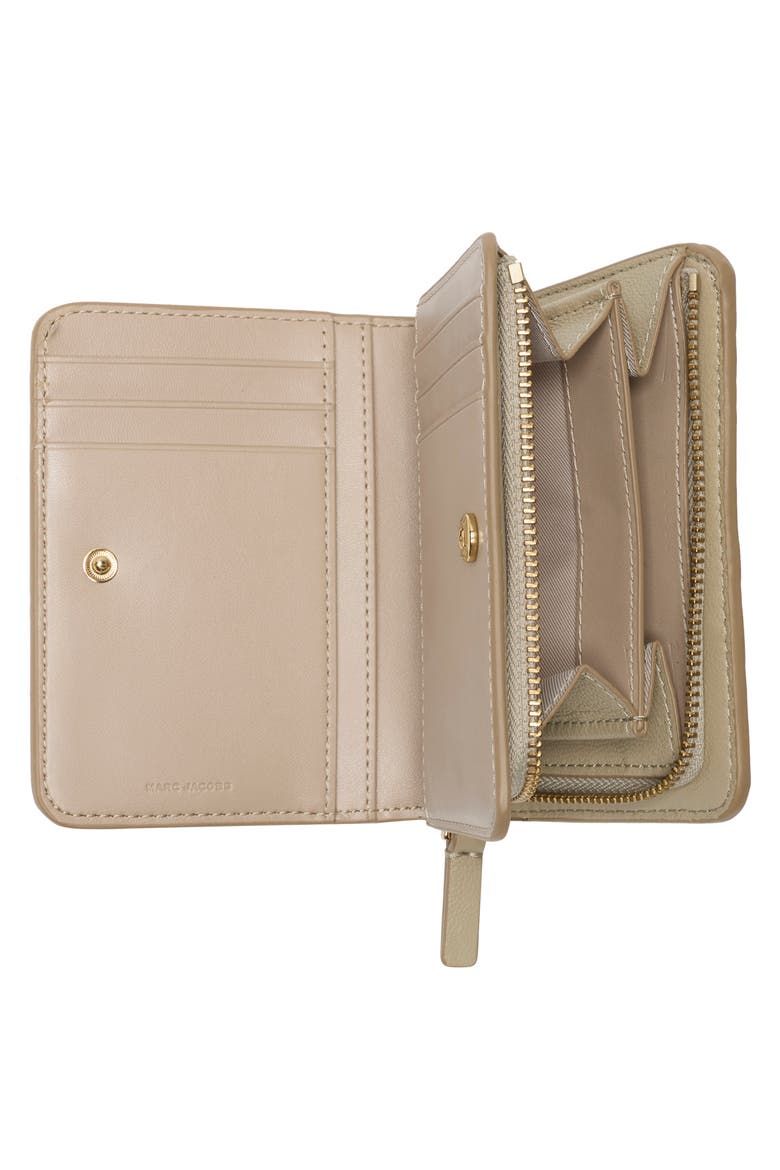 The Mini Compact French Wallet, Alternate, color, KHAKI